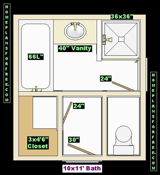 Jack and Jill Bathroom Dimensions