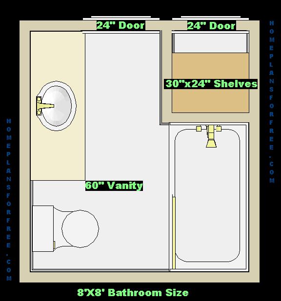8 x8 bath plan, top 8x8 bathroom layout, Modern bathroom