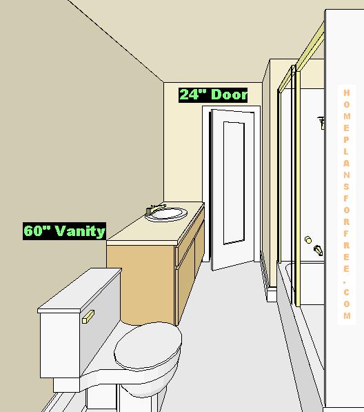 Free Small Bath Plans with 8x8 Bathroom Floor Plan Designs