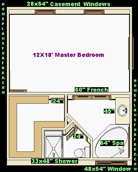 Free 18x22 Master Bedroom Addition Floor Plan With Master Bath And
