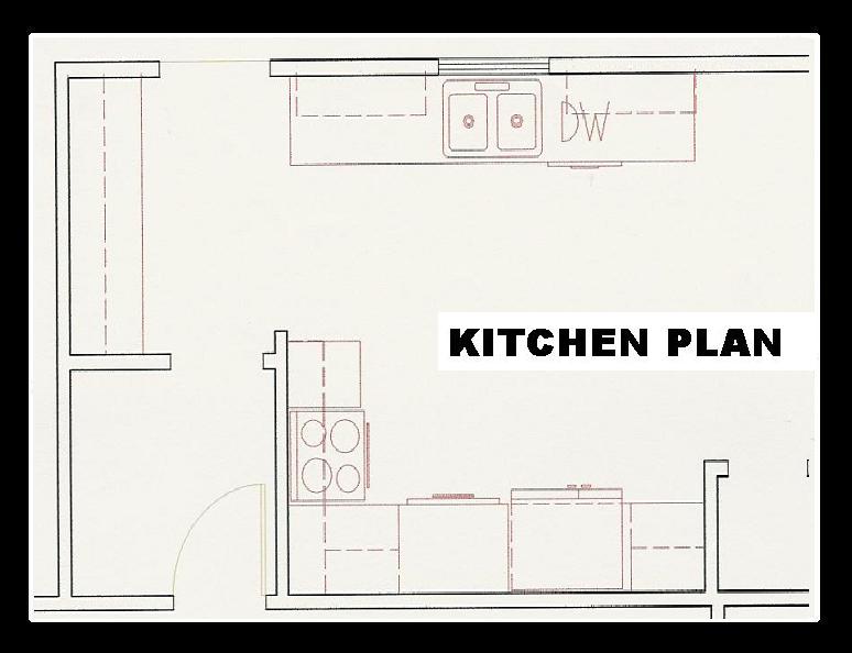 Galley Kitchen Floor Plans Feed Kitchens, Galley Kitchen With Island Floor Plans